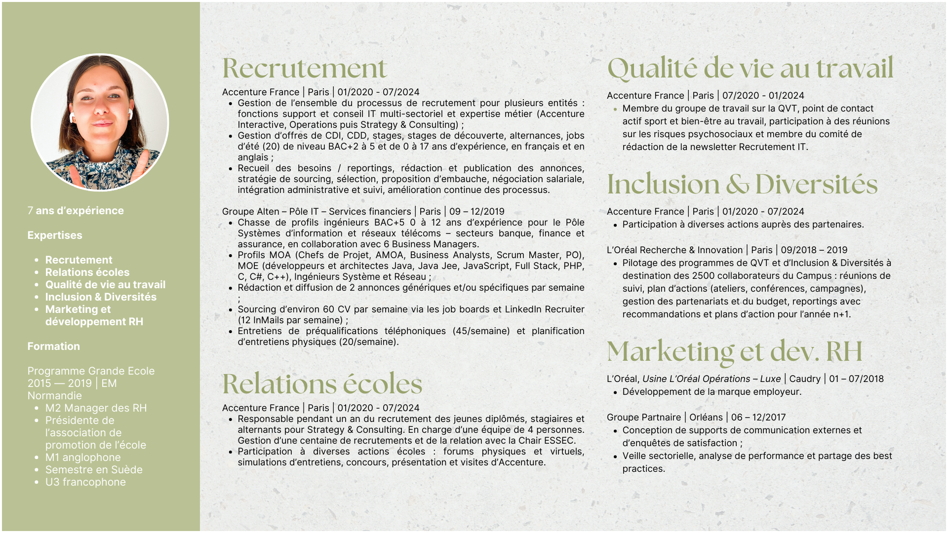 Mon parcours et mes expertises